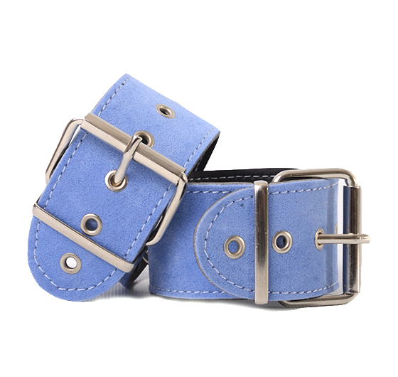 Esposas Blue Gamuza c/cadena 4cm